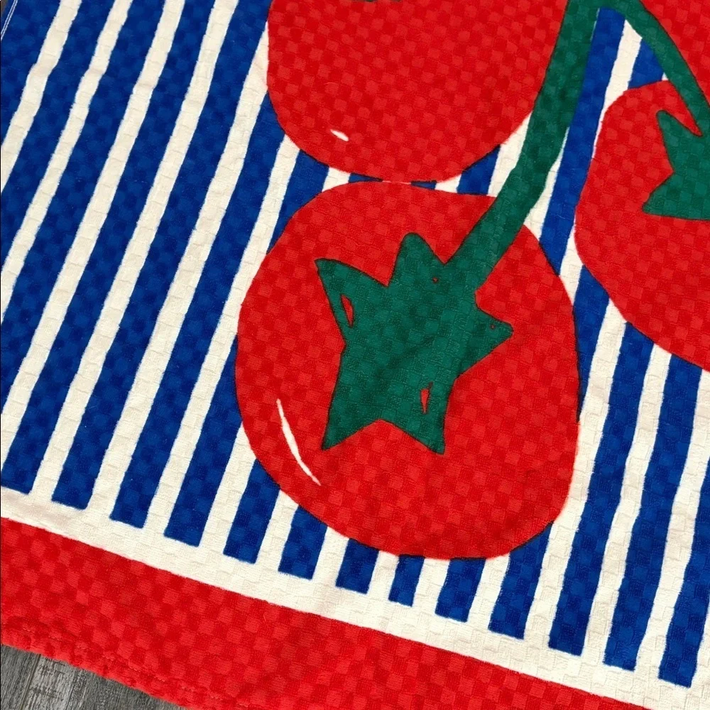 Room Essentials Red White & Blue Tomato Gingham Picnic Stripe Beach Towel Lot